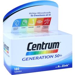 Die Verpackung zeigt Vitamine für Menschen über 50.